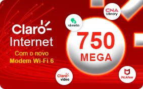 claro internet 750 mega