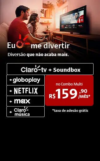 oferta claro tv soundbox no combo multi